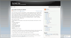 Desktop Screenshot of mydailynom.wordpress.com