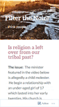 Mobile Screenshot of filterthenoiz.wordpress.com