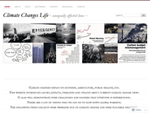 Tablet Screenshot of climatechangeslife.wordpress.com