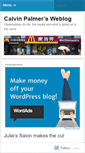 Mobile Screenshot of calvininjax.wordpress.com