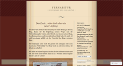 Desktop Screenshot of fernabitur.wordpress.com