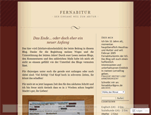 Tablet Screenshot of fernabitur.wordpress.com