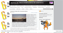 Desktop Screenshot of faia2011.wordpress.com