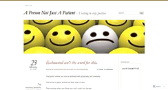 Desktop Screenshot of apersonnotjustapatient.wordpress.com