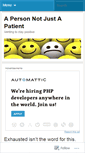 Mobile Screenshot of apersonnotjustapatient.wordpress.com