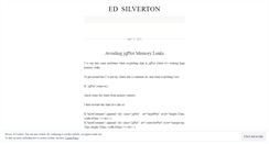 Desktop Screenshot of edsilverton.wordpress.com