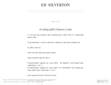 Tablet Screenshot of edsilverton.wordpress.com