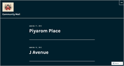 Desktop Screenshot of communitymall.wordpress.com