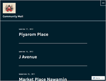 Tablet Screenshot of communitymall.wordpress.com