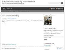 Tablet Screenshot of ingfinancieralpz.wordpress.com