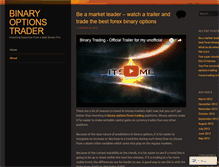 Tablet Screenshot of binaryoptionstrader.wordpress.com