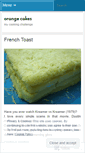 Mobile Screenshot of orangecakes.wordpress.com