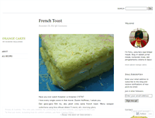 Tablet Screenshot of orangecakes.wordpress.com