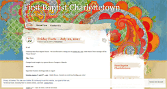 Desktop Screenshot of firstbaptistpei.wordpress.com