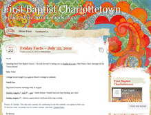 Tablet Screenshot of firstbaptistpei.wordpress.com