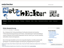 Tablet Screenshot of netzchecker.wordpress.com