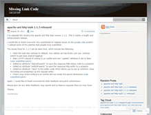 Tablet Screenshot of missinglinkcode.wordpress.com