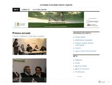 Tablet Screenshot of jornadasnacionapache.wordpress.com