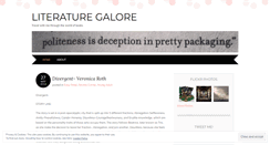 Desktop Screenshot of literaturegalore.wordpress.com