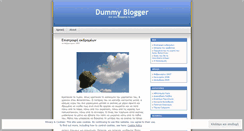 Desktop Screenshot of dummyblogger.wordpress.com