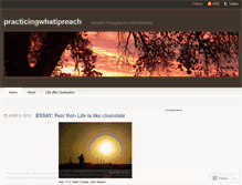 Tablet Screenshot of practicingwhatipreach.wordpress.com