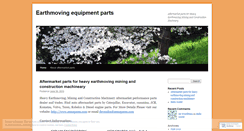 Desktop Screenshot of earthmovingequipmentparts.wordpress.com