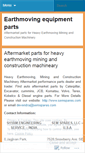 Mobile Screenshot of earthmovingequipmentparts.wordpress.com