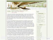 Tablet Screenshot of offqueue.wordpress.com