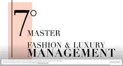 Desktop Screenshot of masterluxuryfashionmanagement.wordpress.com