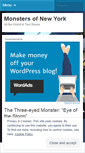 Mobile Screenshot of nymonsters.wordpress.com