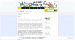 Desktop Screenshot of mooseprints.wordpress.com