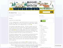 Tablet Screenshot of mooseprints.wordpress.com