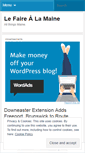 Mobile Screenshot of lefairealamaine.wordpress.com