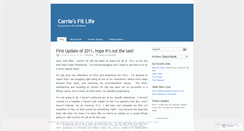 Desktop Screenshot of carriesfitlife.wordpress.com