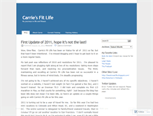 Tablet Screenshot of carriesfitlife.wordpress.com