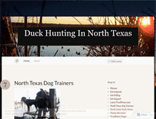 Tablet Screenshot of northtexasduckhunts.wordpress.com