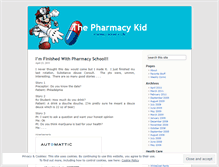 Tablet Screenshot of pharmacykid.wordpress.com