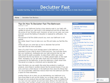 Tablet Screenshot of declutterfast.wordpress.com