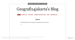 Desktop Screenshot of geografi14jkt.wordpress.com