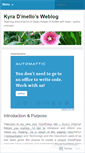 Mobile Screenshot of kyzi.wordpress.com
