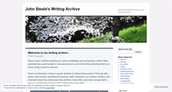 Desktop Screenshot of johnsteeleswritingarchive.wordpress.com