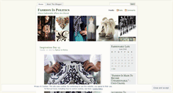 Desktop Screenshot of fashionispolitics.wordpress.com