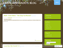 Tablet Screenshot of joljolalvarado.wordpress.com