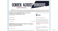 Desktop Screenshot of genderacrossborders.wordpress.com