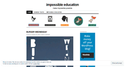 Desktop Screenshot of impossibleeducation.wordpress.com