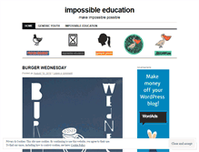 Tablet Screenshot of impossibleeducation.wordpress.com