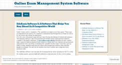 Desktop Screenshot of eduexam.wordpress.com
