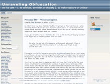 Tablet Screenshot of obfuscation.wordpress.com