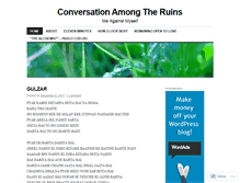 Tablet Screenshot of conversationamongtheruins.wordpress.com
