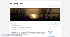 Desktop Screenshot of nogr8erlove.wordpress.com